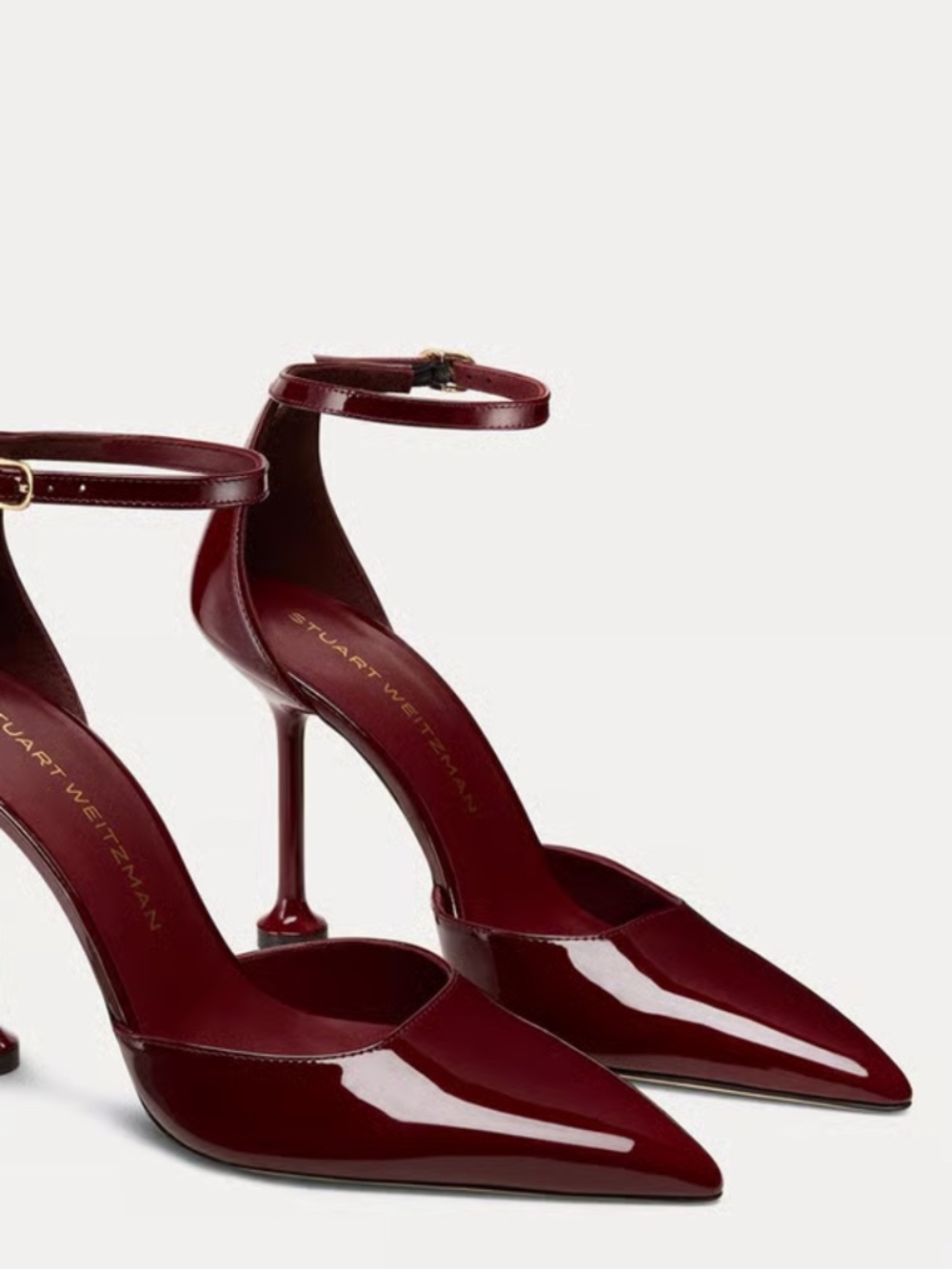 STUART WEITZMAN Rosewood Patent Leather Size: 8.5